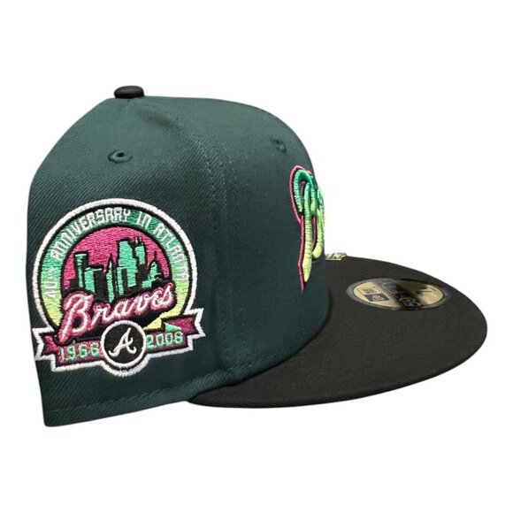 New Era Atlanta Braves Crawlers Pack 59FIFTY Fitted Hat 40th Year Patch - Picture 5 of 10